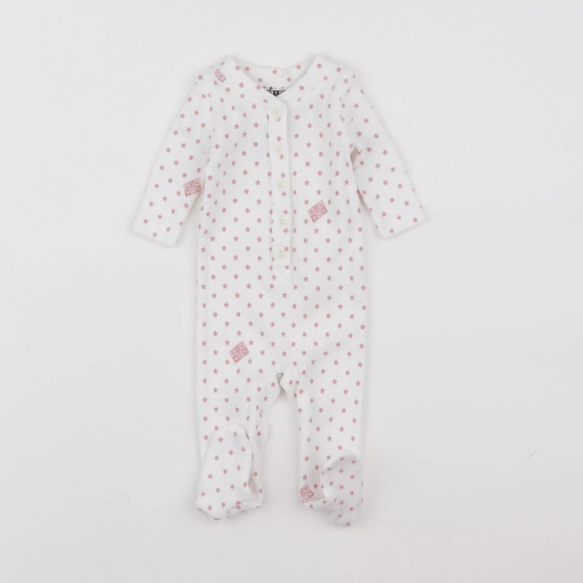 Bonton - pyjama coton blanc - 6 mois