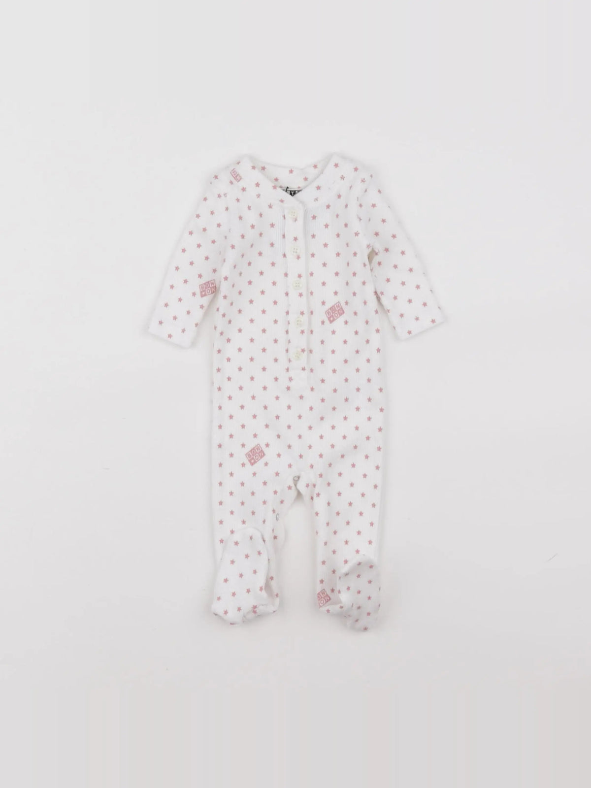 Bonton - pyjama coton blanc - 6 mois