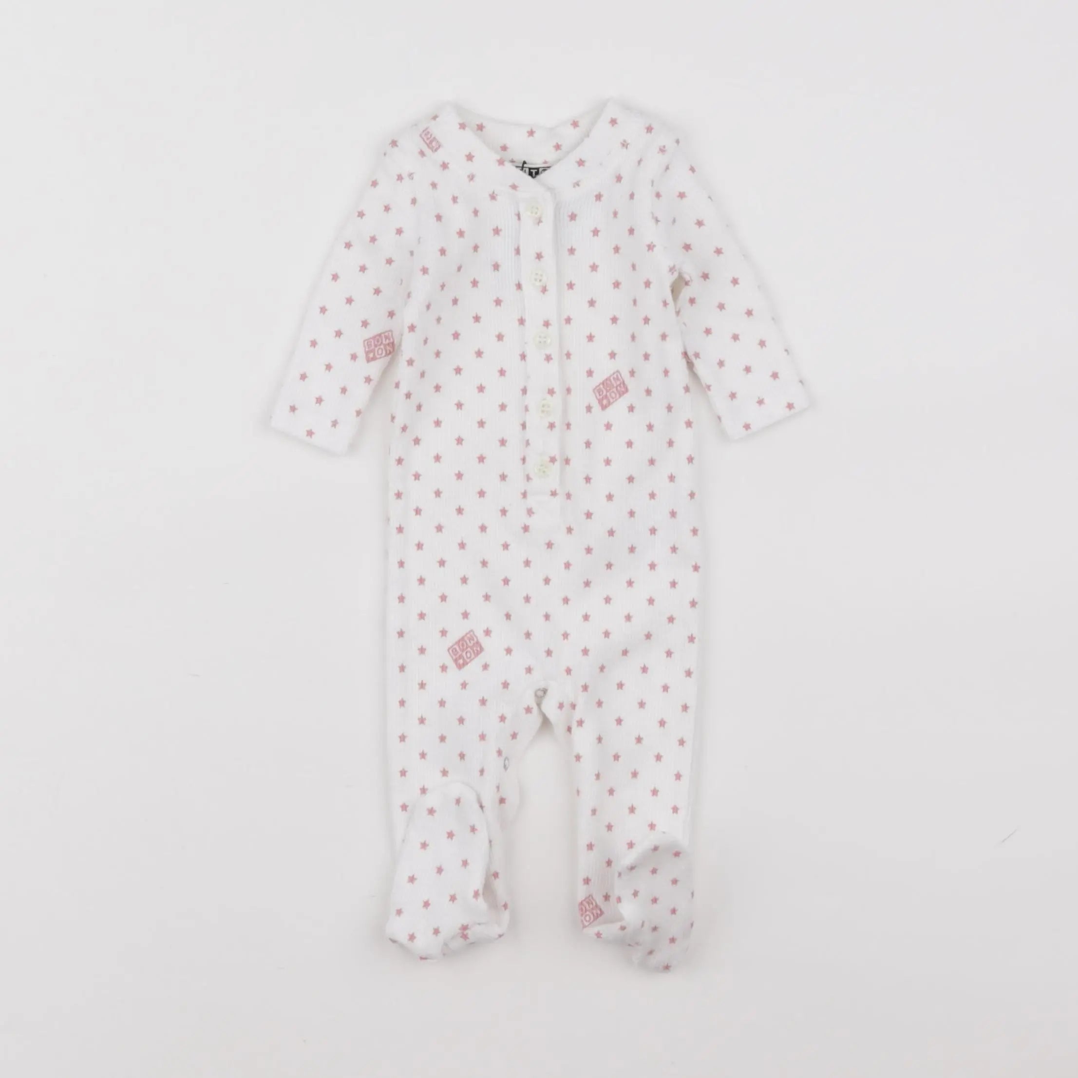 Bonton - pyjama coton blanc - 6 mois