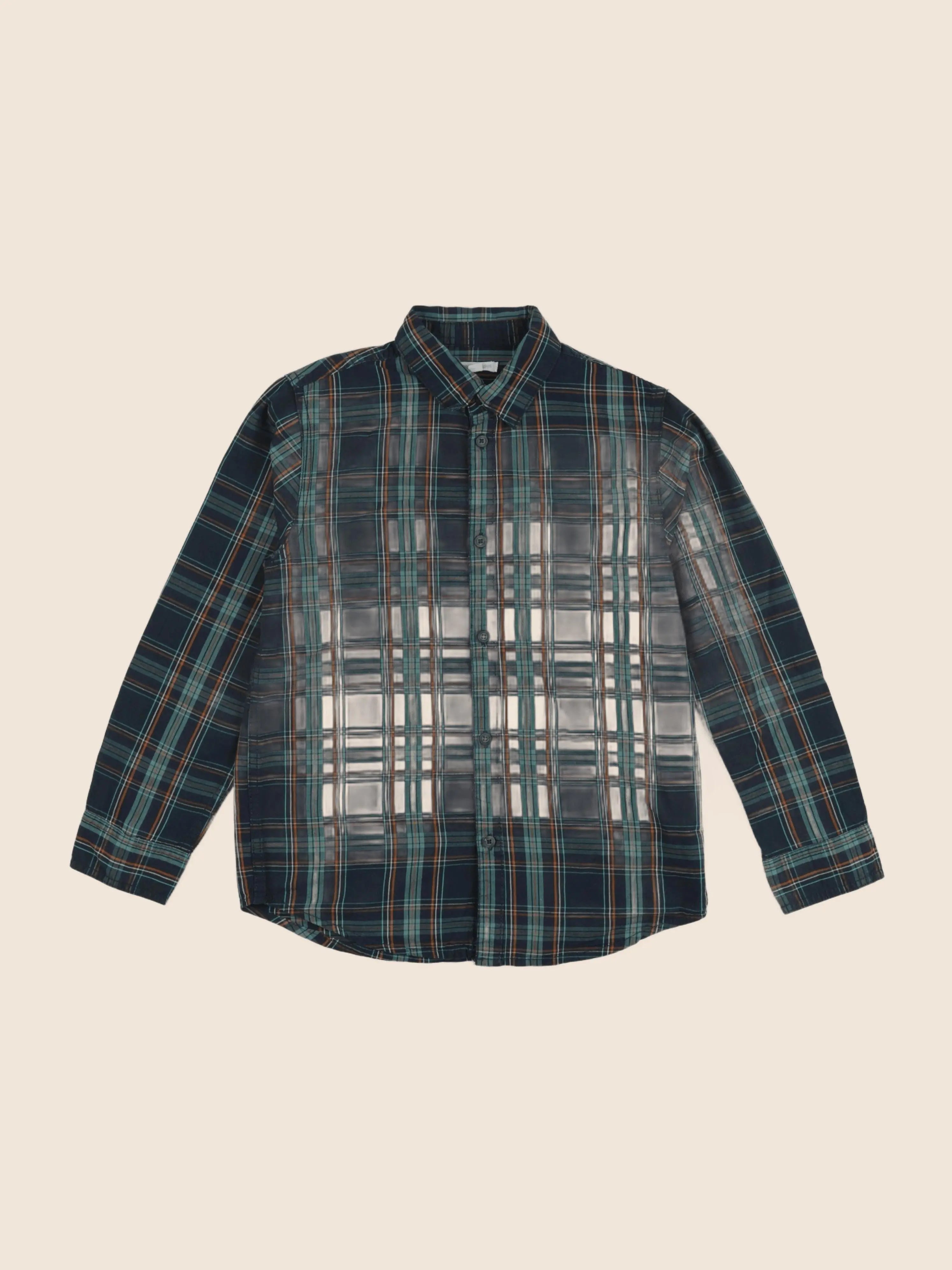 Vertbaudet - chemise vert - 10 ans