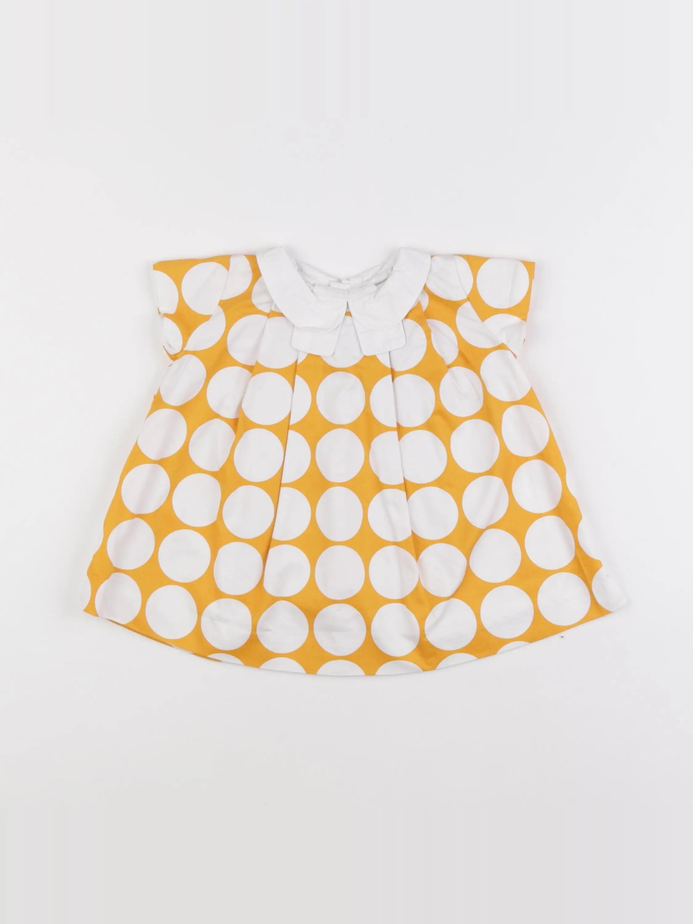 Jacadi - blouse blanc, jaune - 6 mois