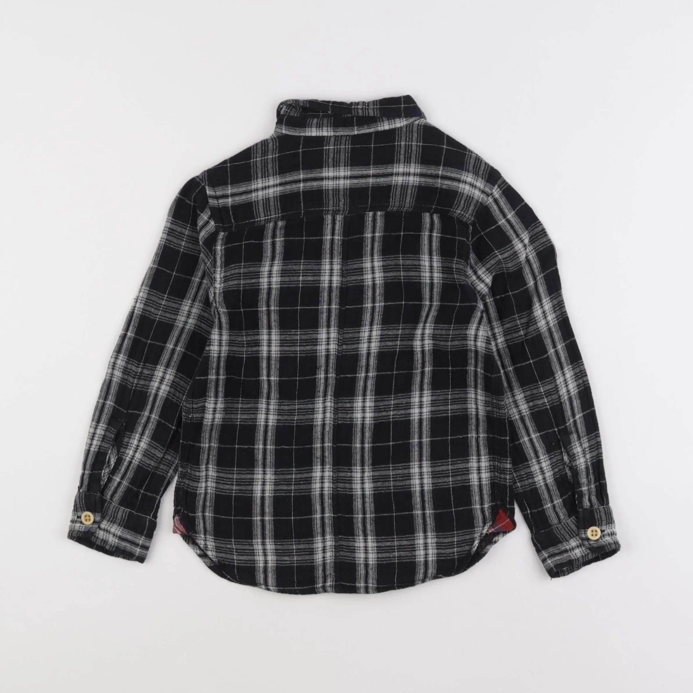 Bellerose - chemise blanc, noir - 4 ans