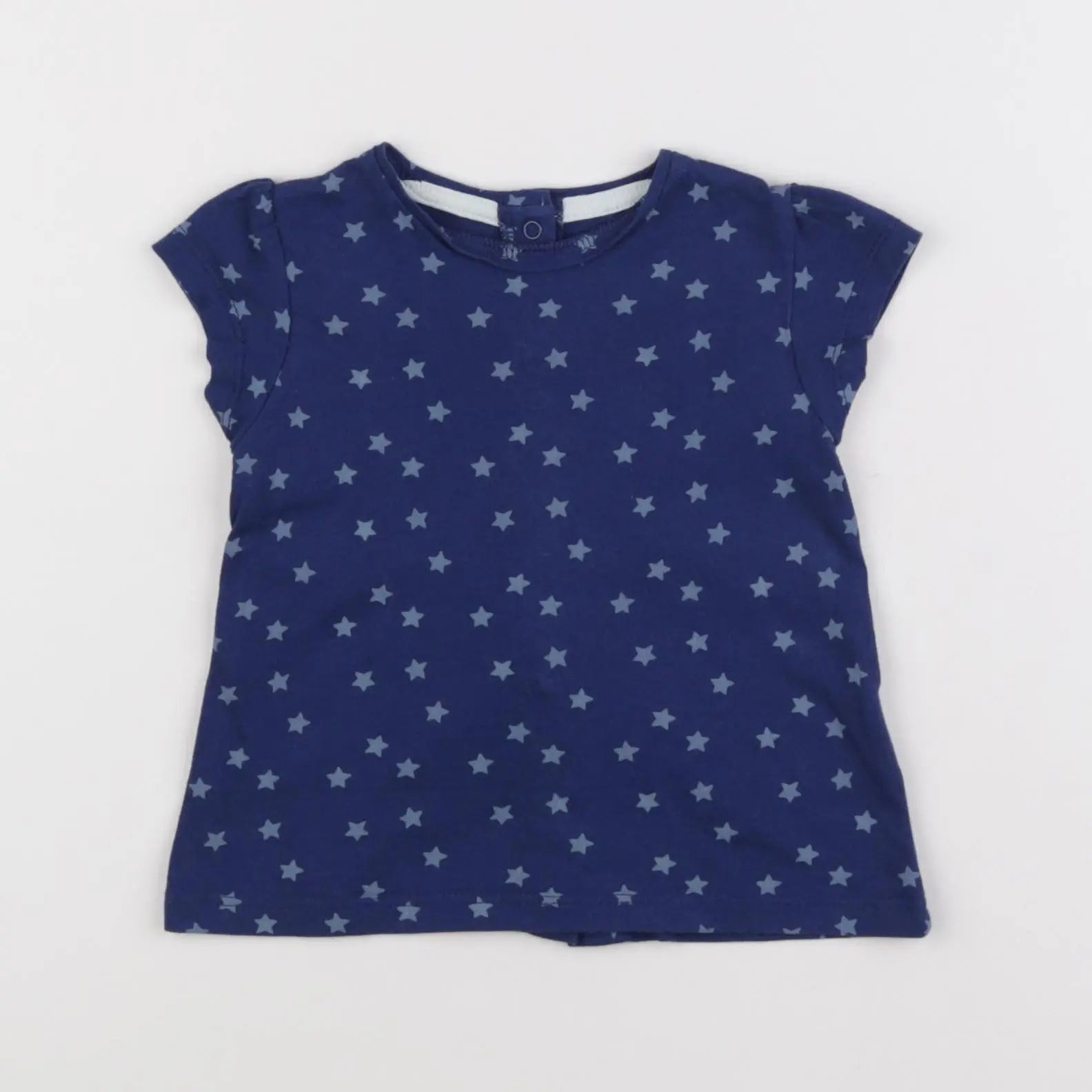 Vertbaudet - tee-shirt bleu - 9 mois