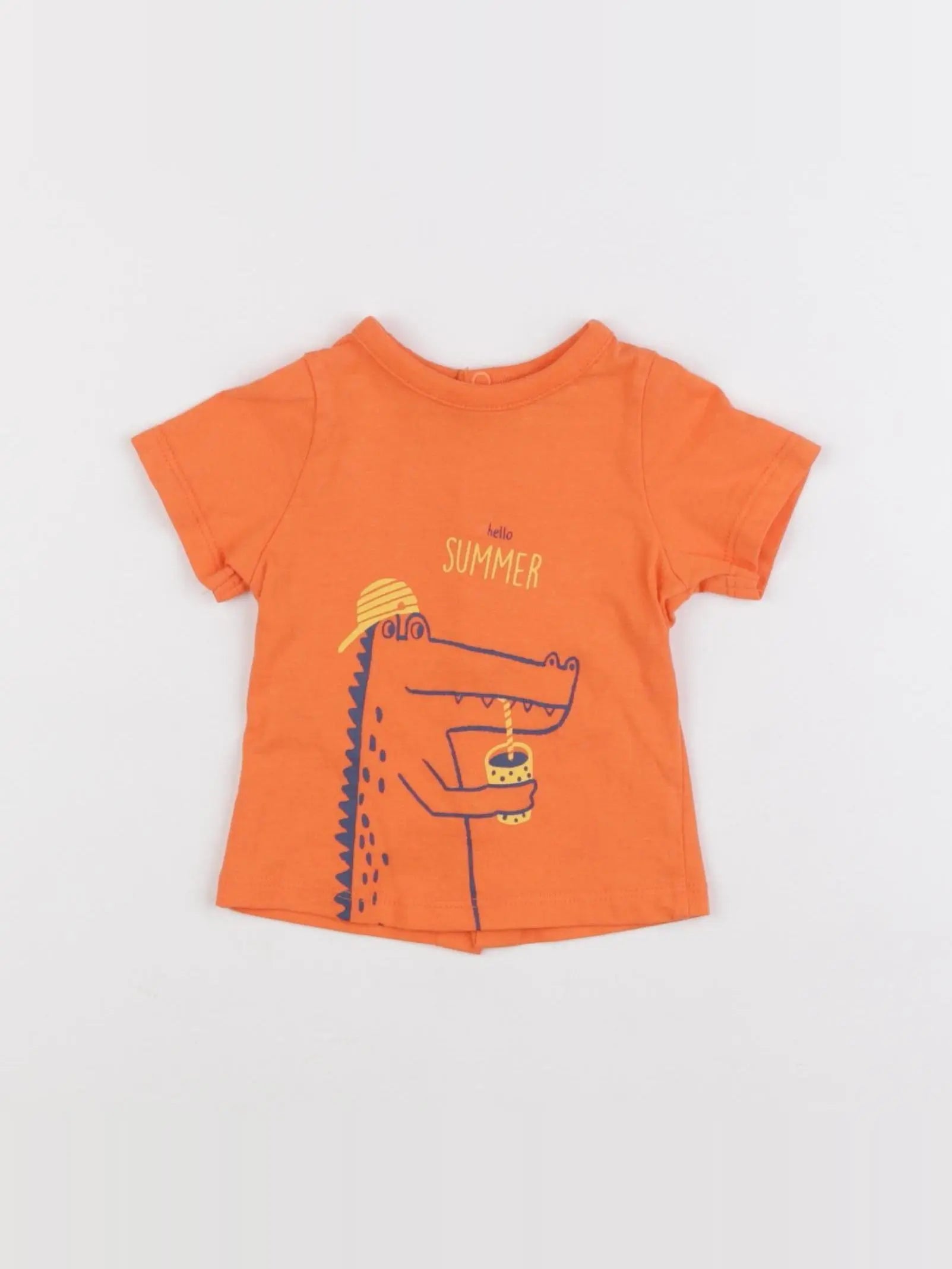 Tape à l'oeil - tee-shirt orange - 3 mois