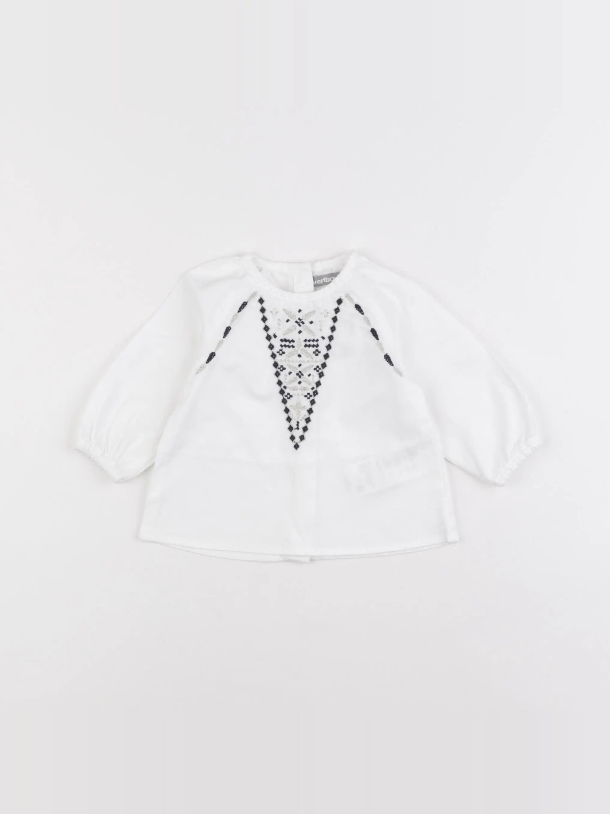 Vertbaudet - blouse blanc - 3 mois