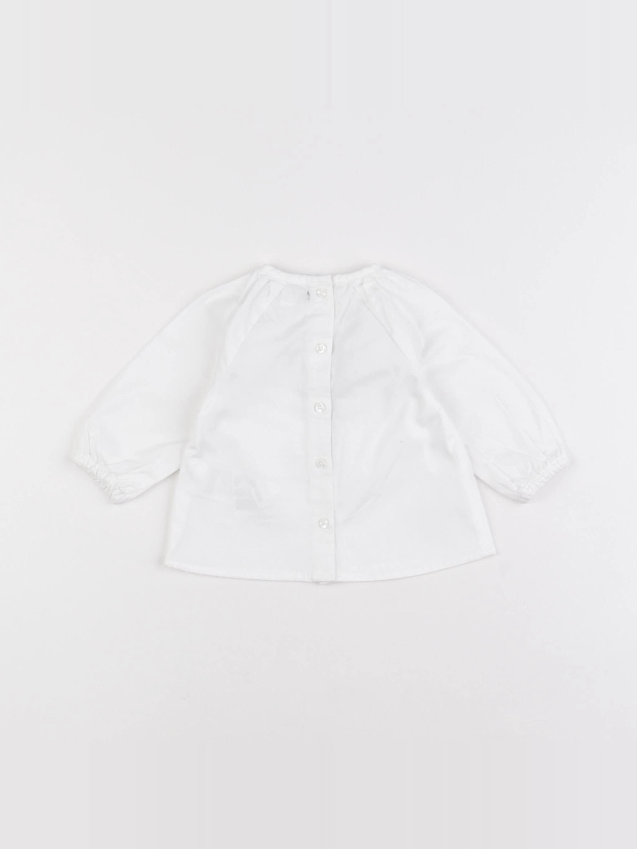 Vertbaudet - blouse blanc - 3 mois