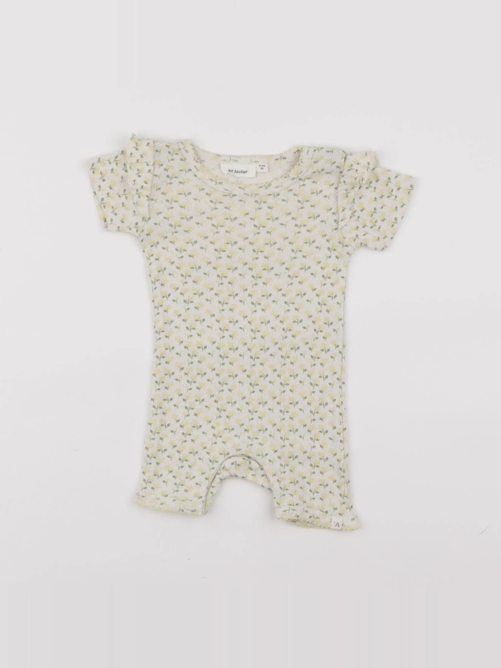 Lil'Atelier - pyjama coton jaune, beige - 3 mois