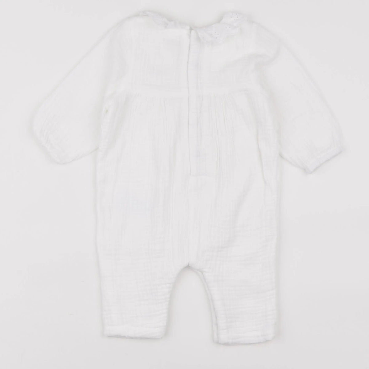 Vertbaudet - combinaison doublé blanc - 3 mois