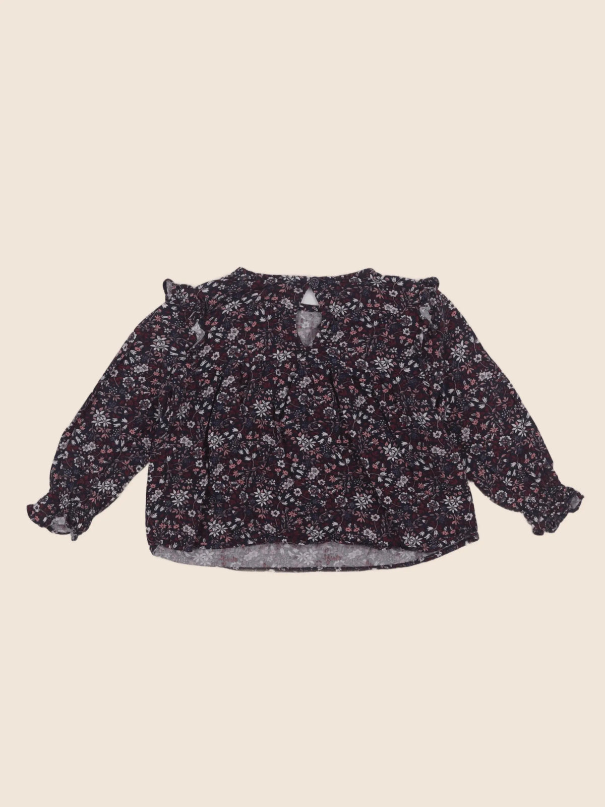 Vertbaudet - blouse bleu, violet - 2 ans