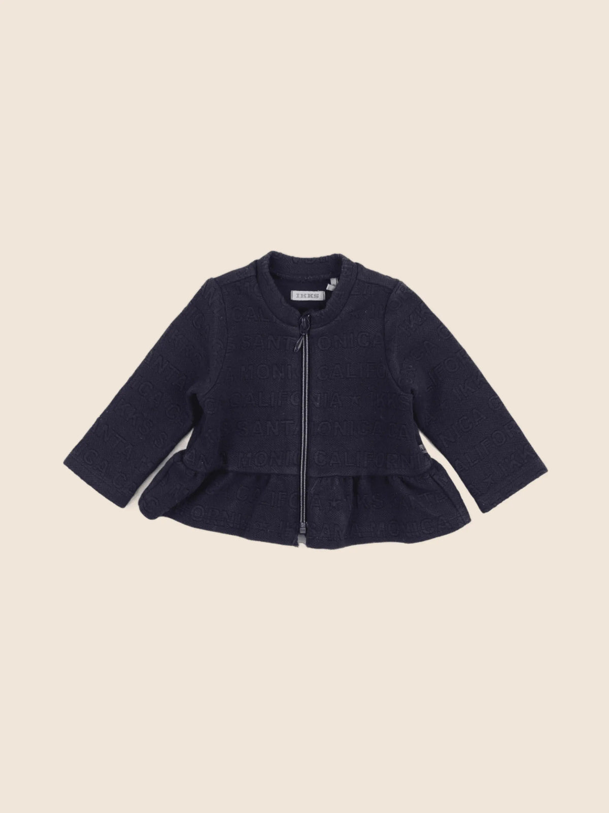 IKKS - sweat bleu - 6 mois