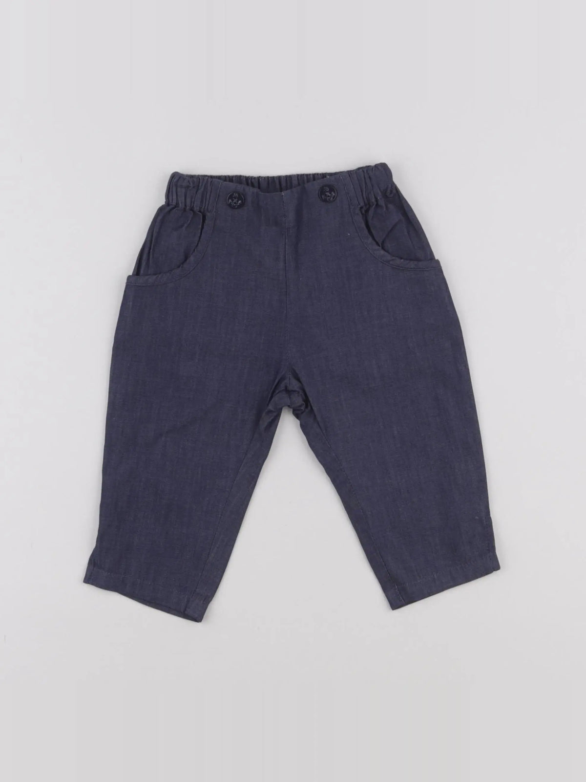 Jacadi - pantalon bleu - 12 mois