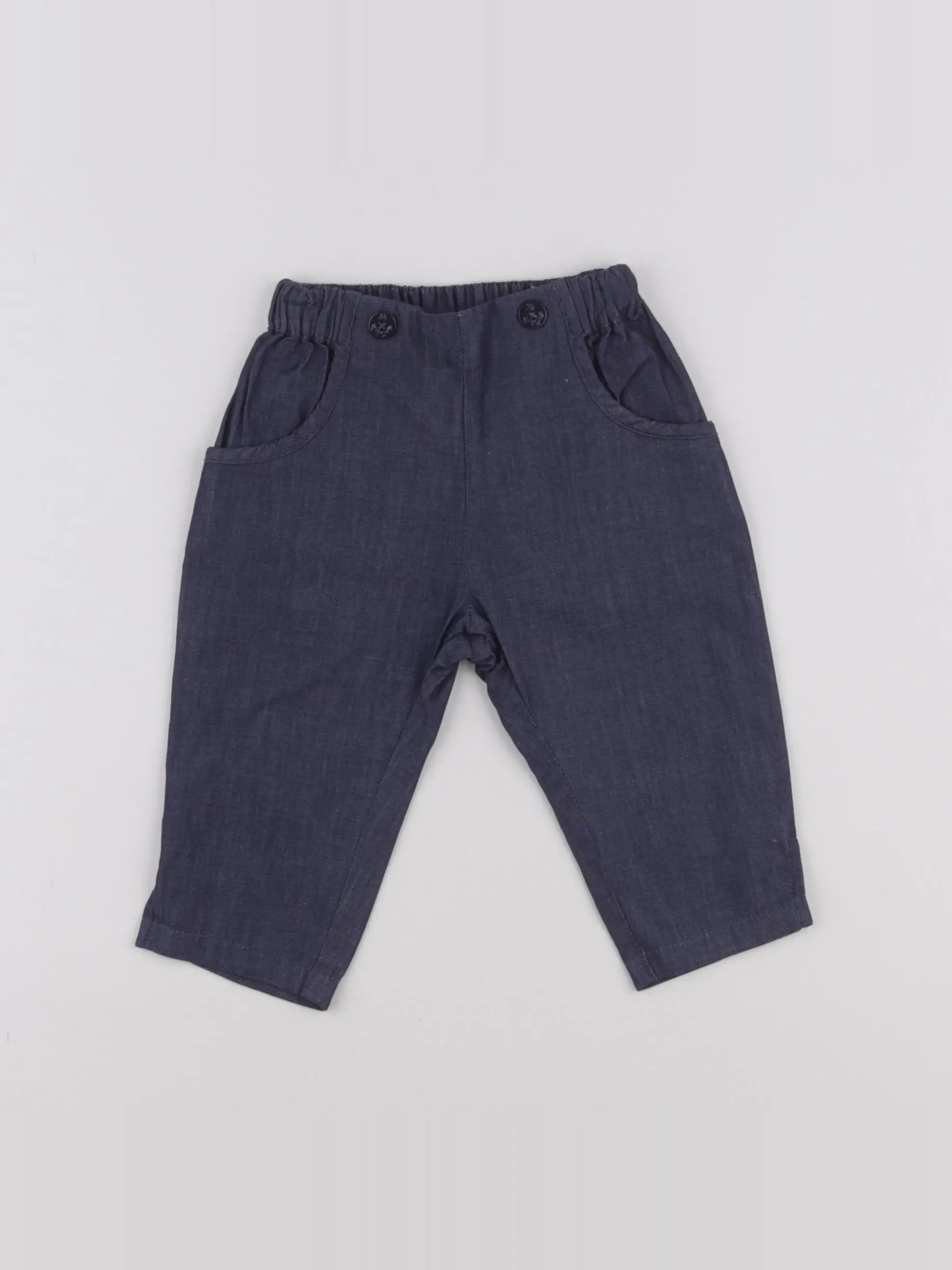 Jacadi - pantalon bleu - 12 mois