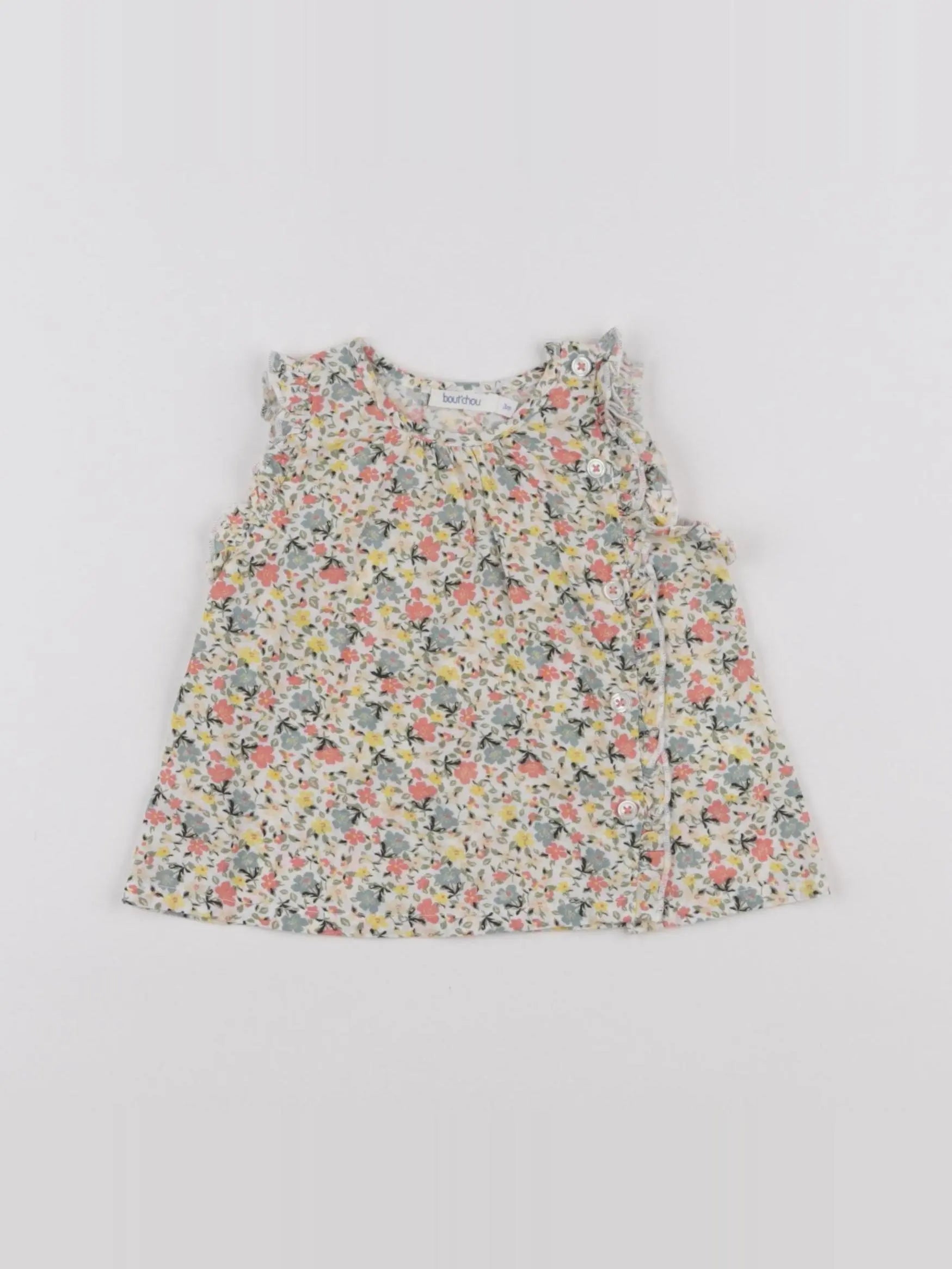 Boutchou - blouse multicolore - 3 mois