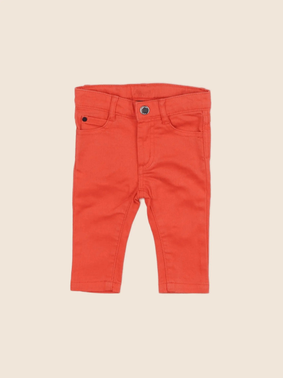 Jacadi - jean orange - 6 mois