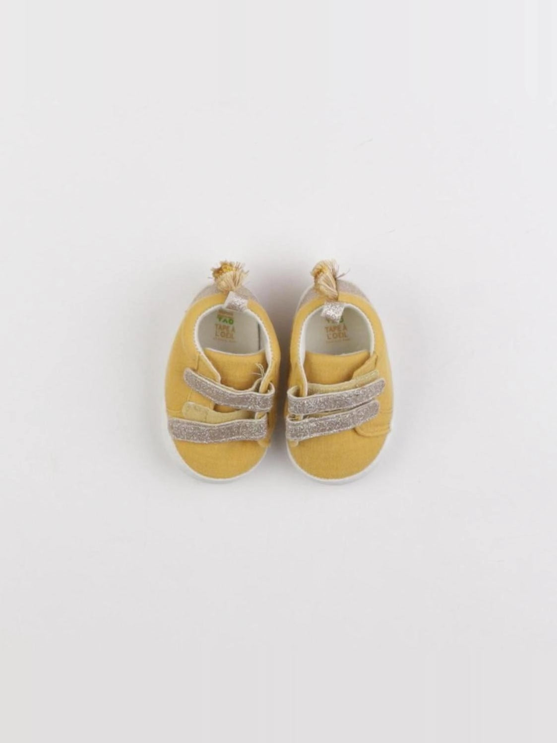 Tape à l'oeil - chaussons jaune - pointure 17/18