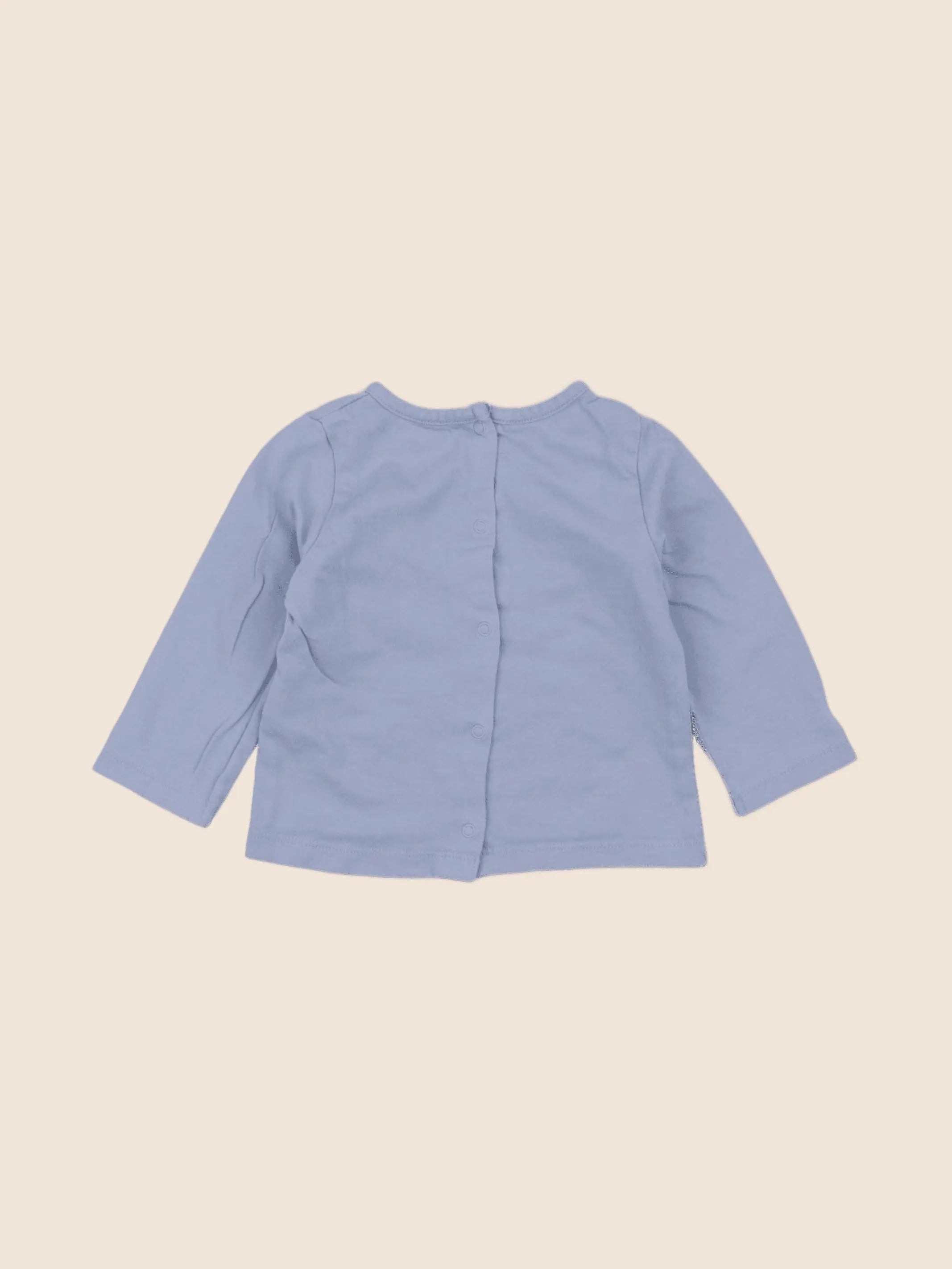 Vertbaudet - tee-shirt bleu - 9 mois