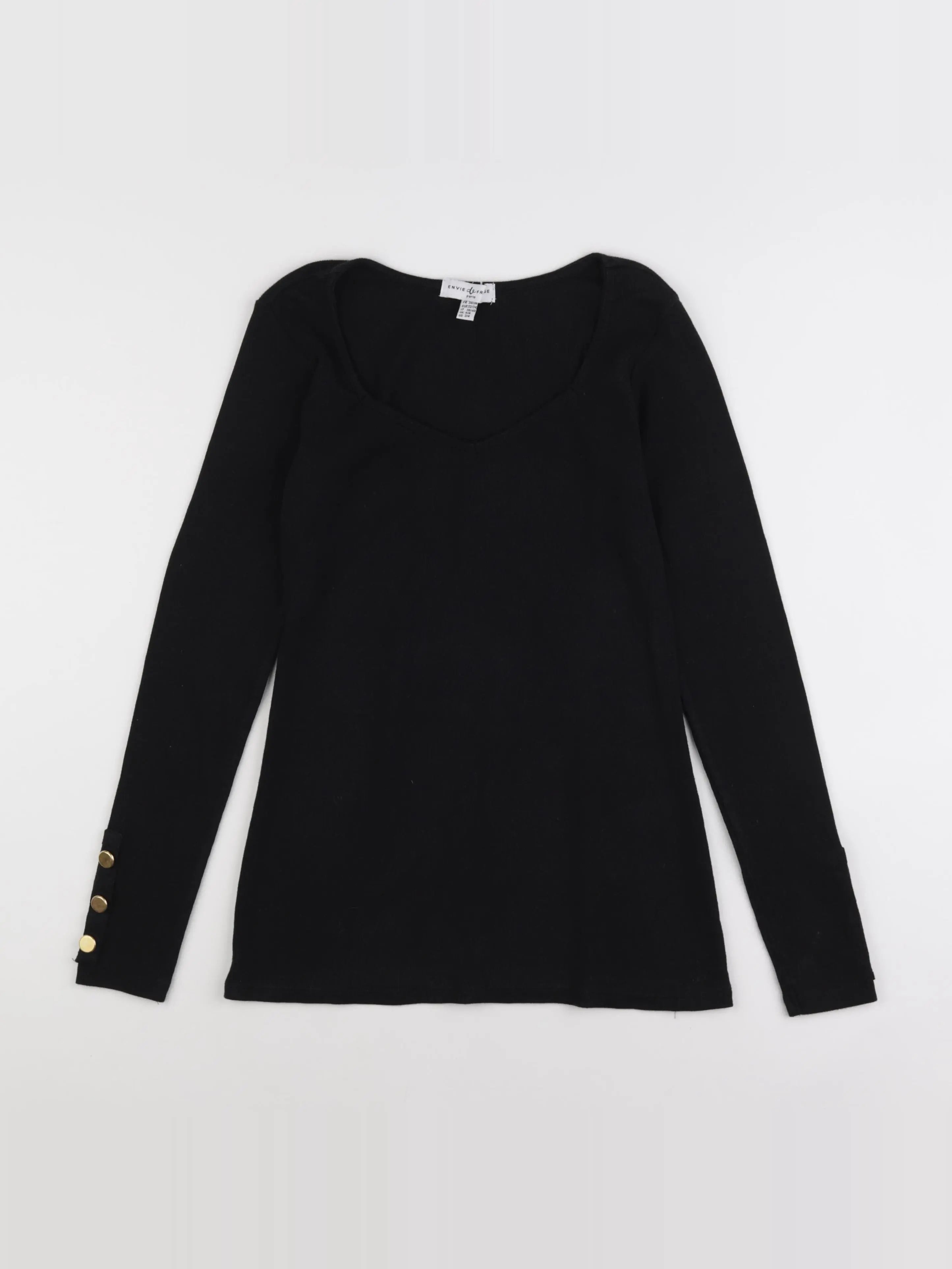 Envie de fraise - tee-shirt grossesse noir - 34 à 36