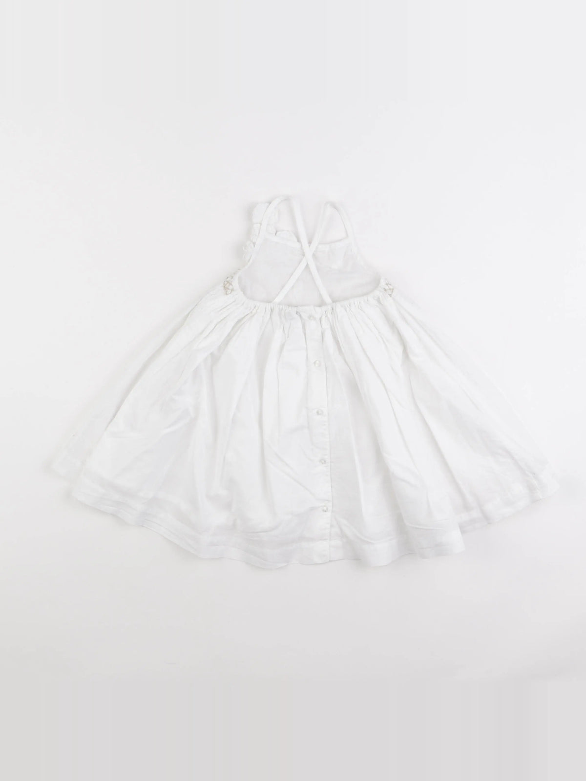 Vertbaudet - robe blanc - 18 mois