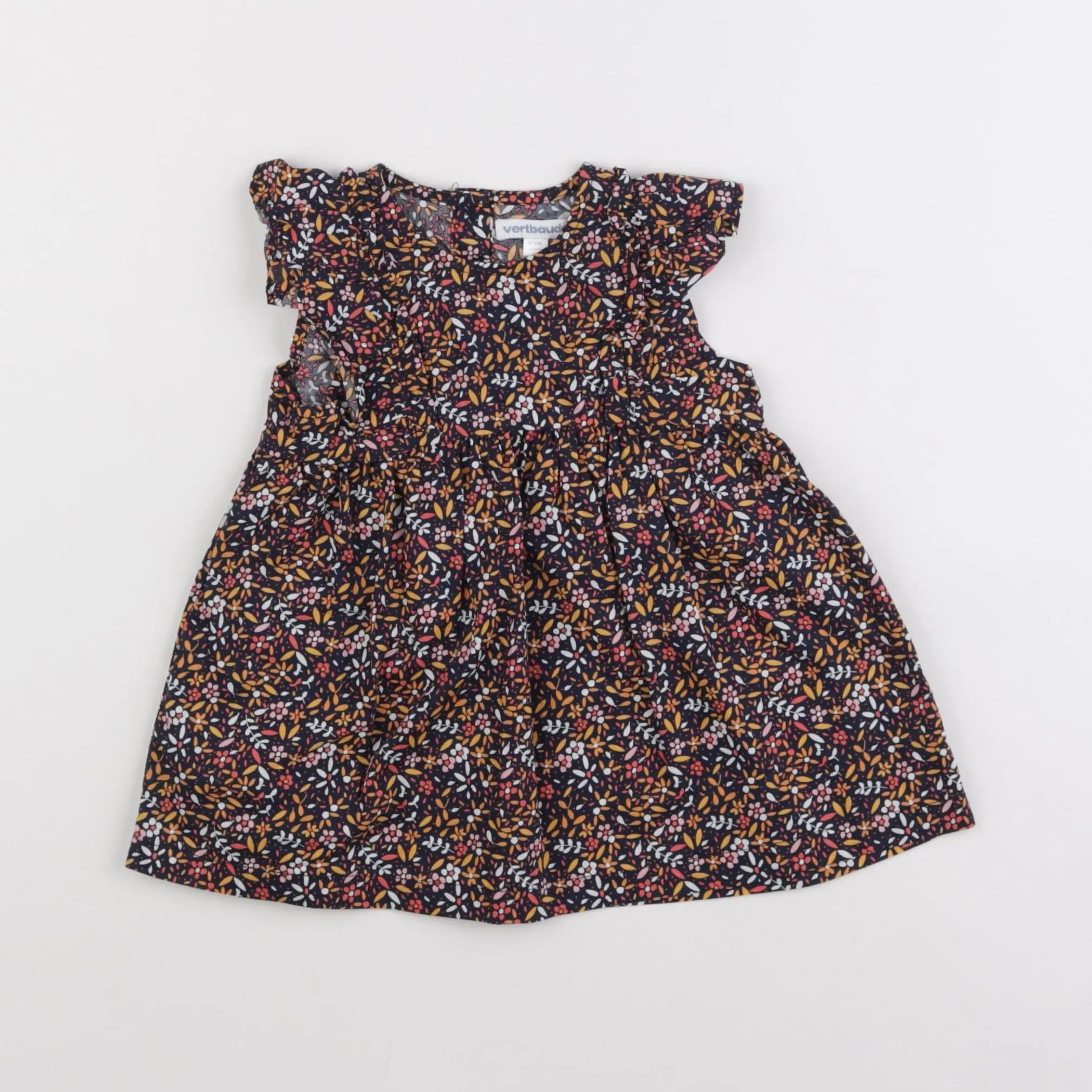 Vertbaudet - robe multicolore - 6 mois