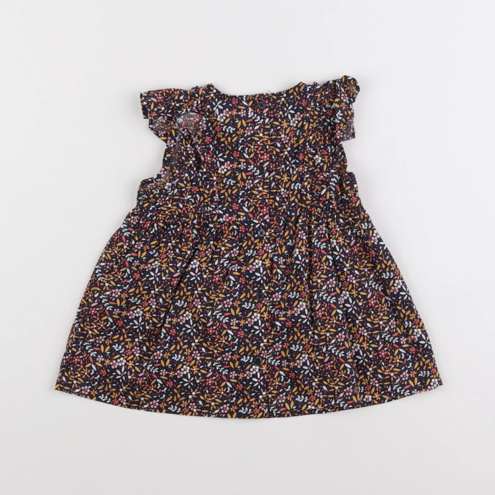 Vertbaudet - robe multicolore - 6 mois
