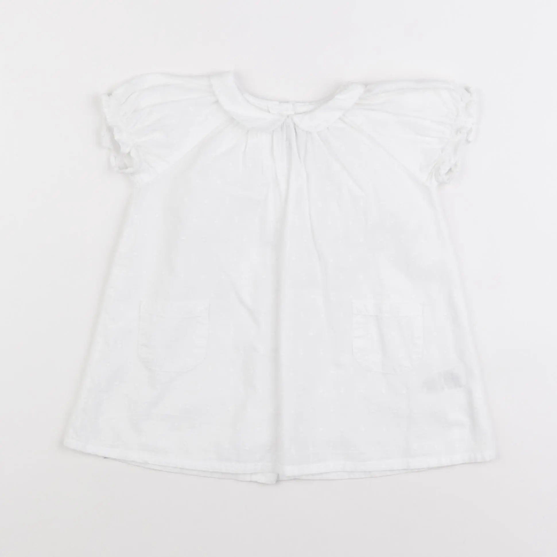 Petit Bateau - robe blanc - 6 mois
