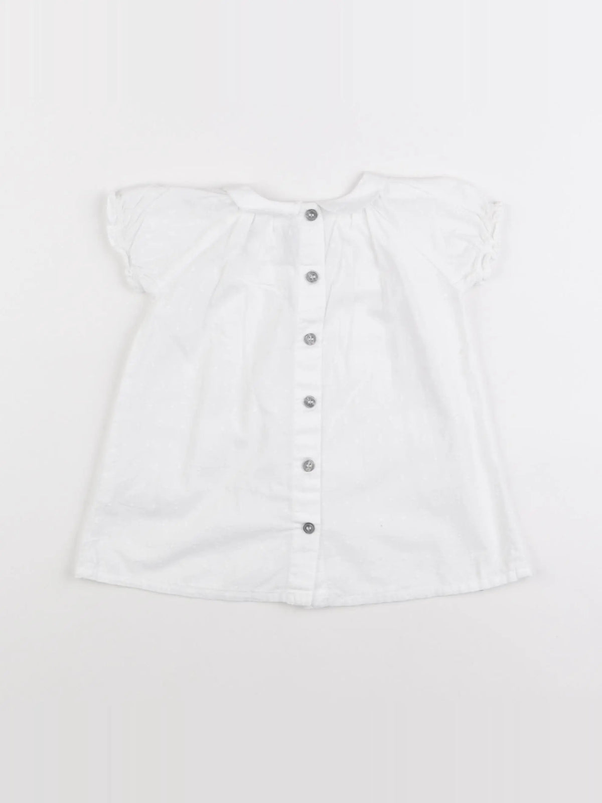 Petit Bateau - robe blanc - 6 mois