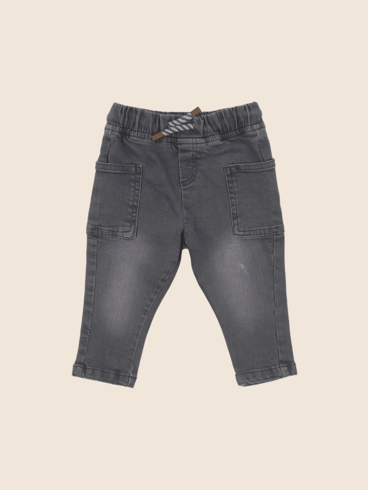 Vertbaudet - jean gris - 9 mois