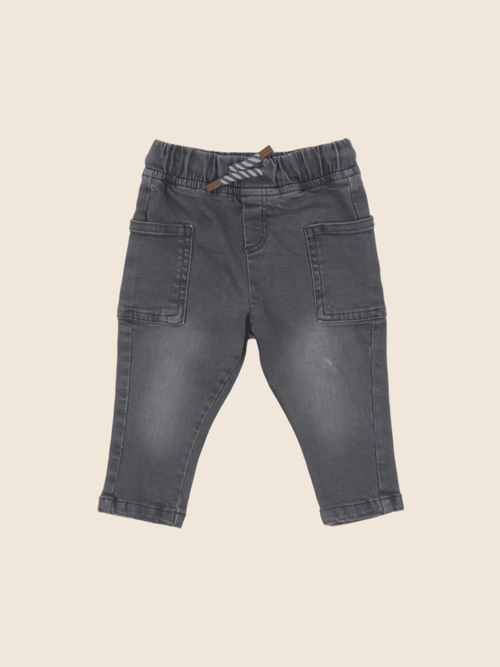 Vertbaudet - jean gris - 9 mois