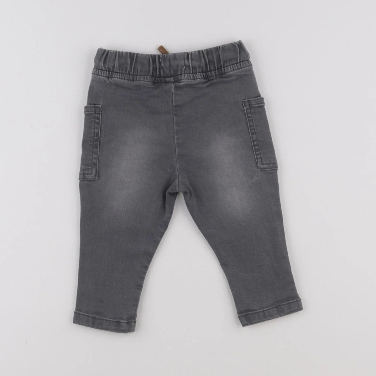 Vertbaudet - jean gris - 9 mois
