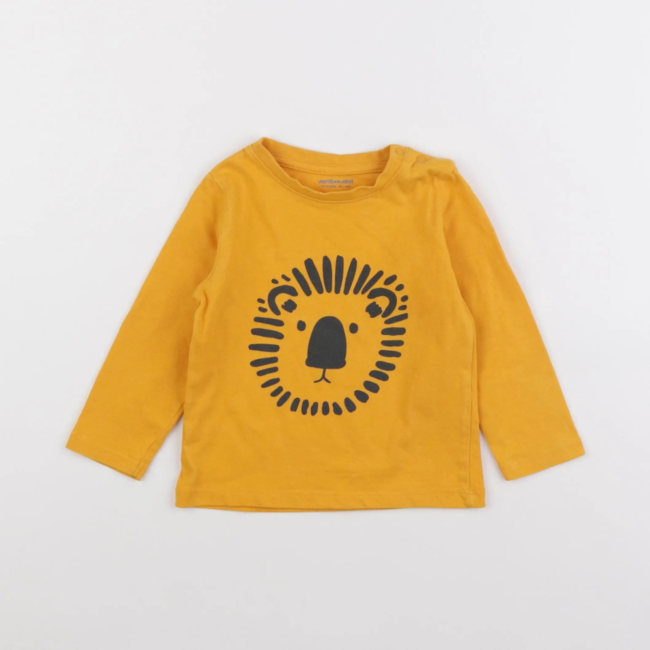 Vertbaudet - tee-shirt jaune - 18 mois
