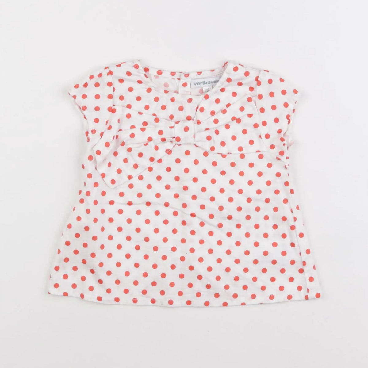 Vertbaudet - blouse rouge - 12 mois