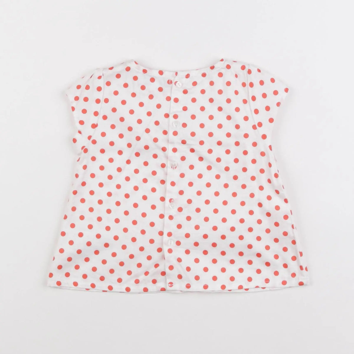 Vertbaudet - blouse rouge - 12 mois