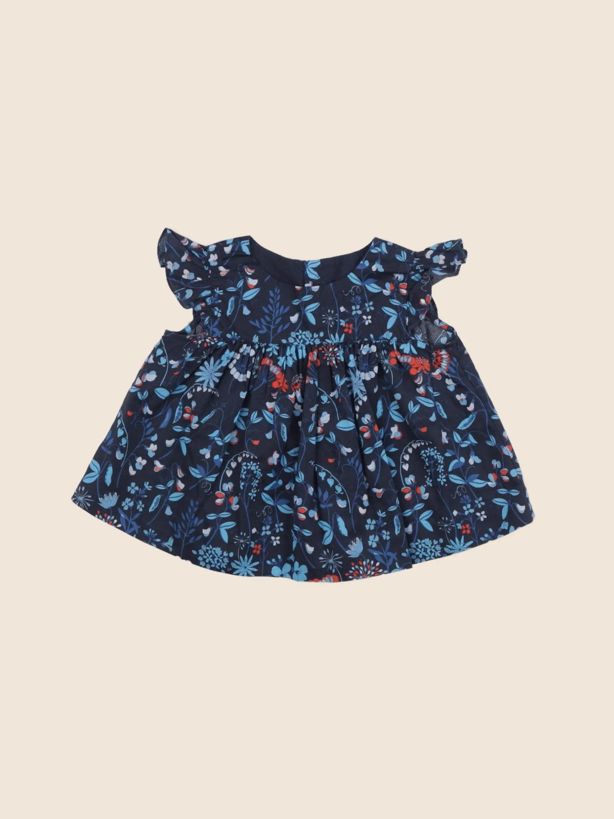 Jacadi - blouse liberty bleu - 12 mois