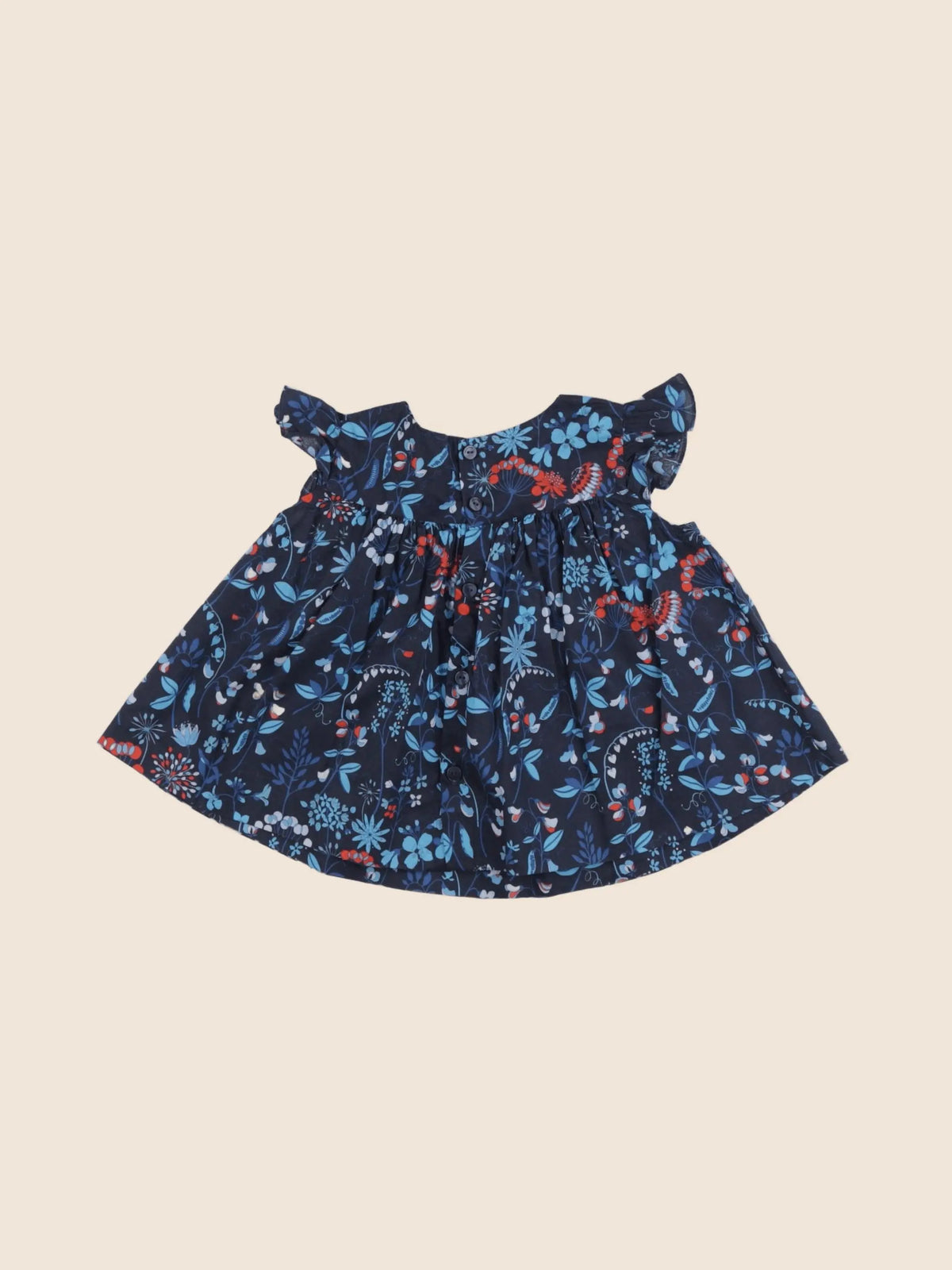 Jacadi - blouse liberty bleu - 12 mois
