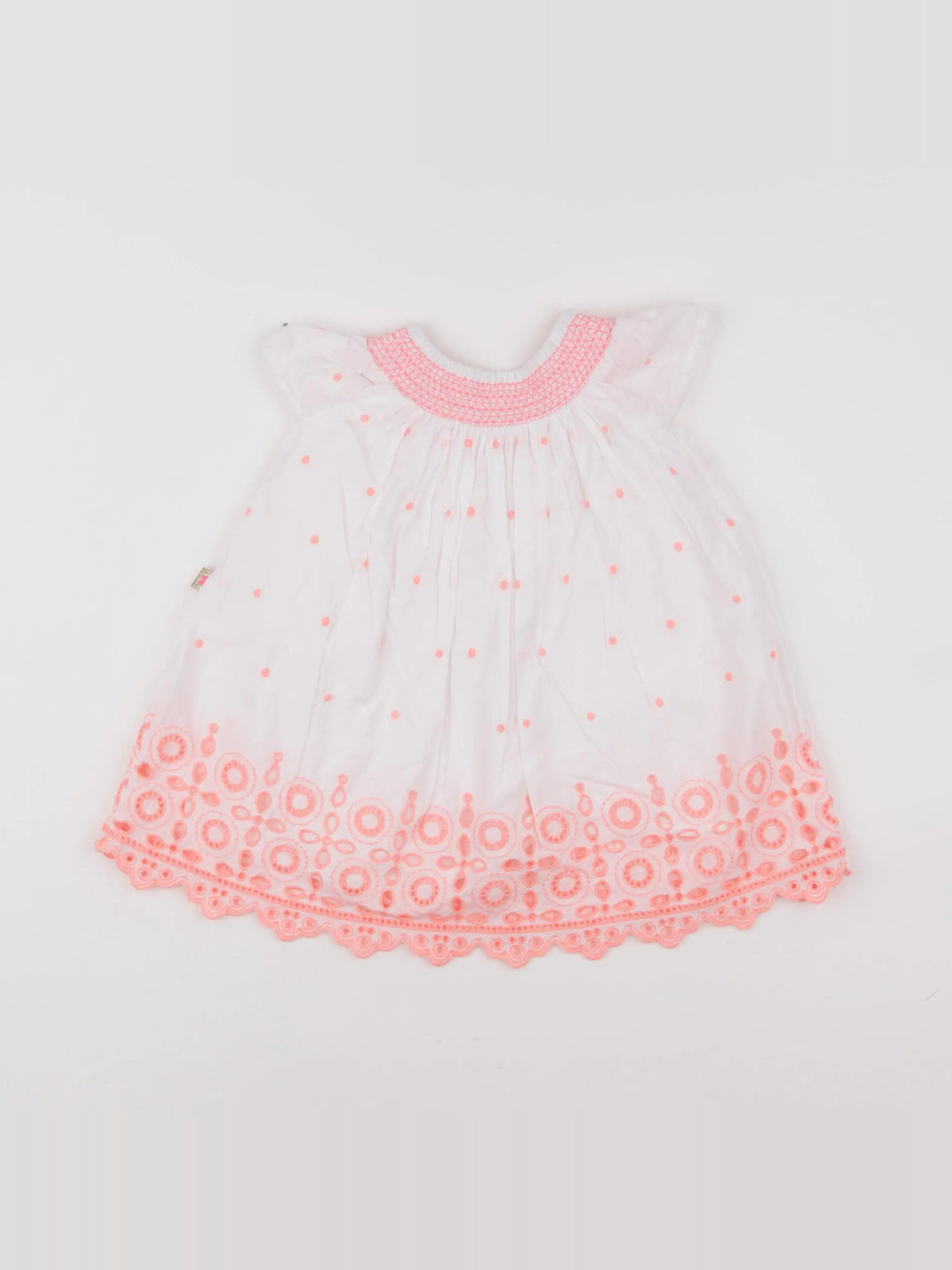 Billie Blush - robe blanc, rose - 6 mois