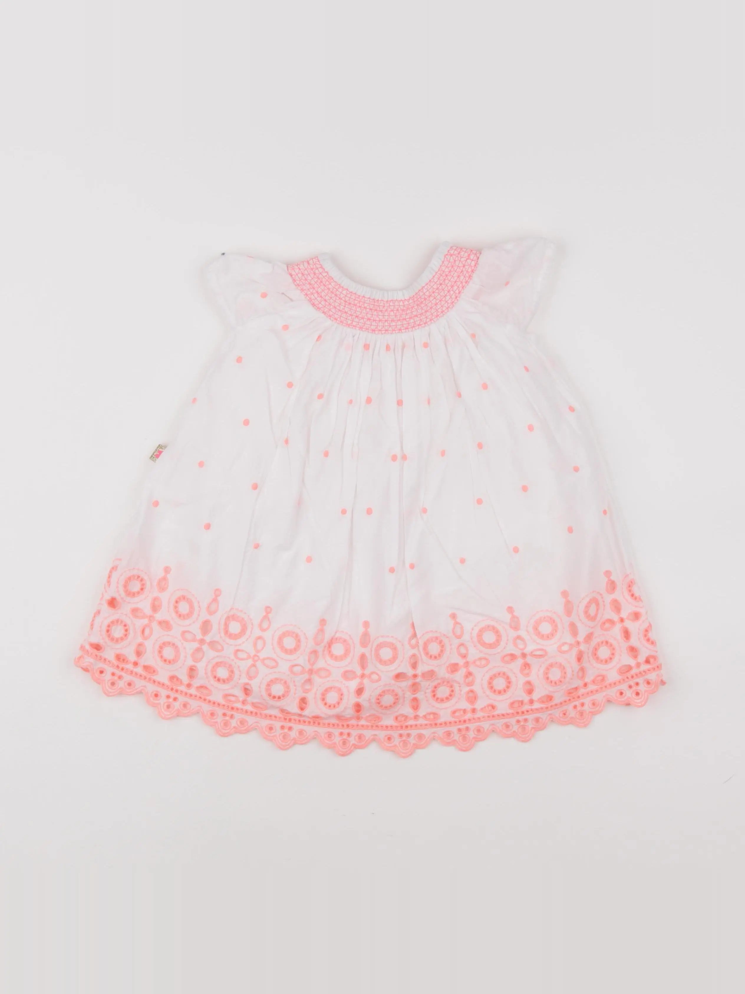 Billie Blush - robe blanc, rose - 6 mois