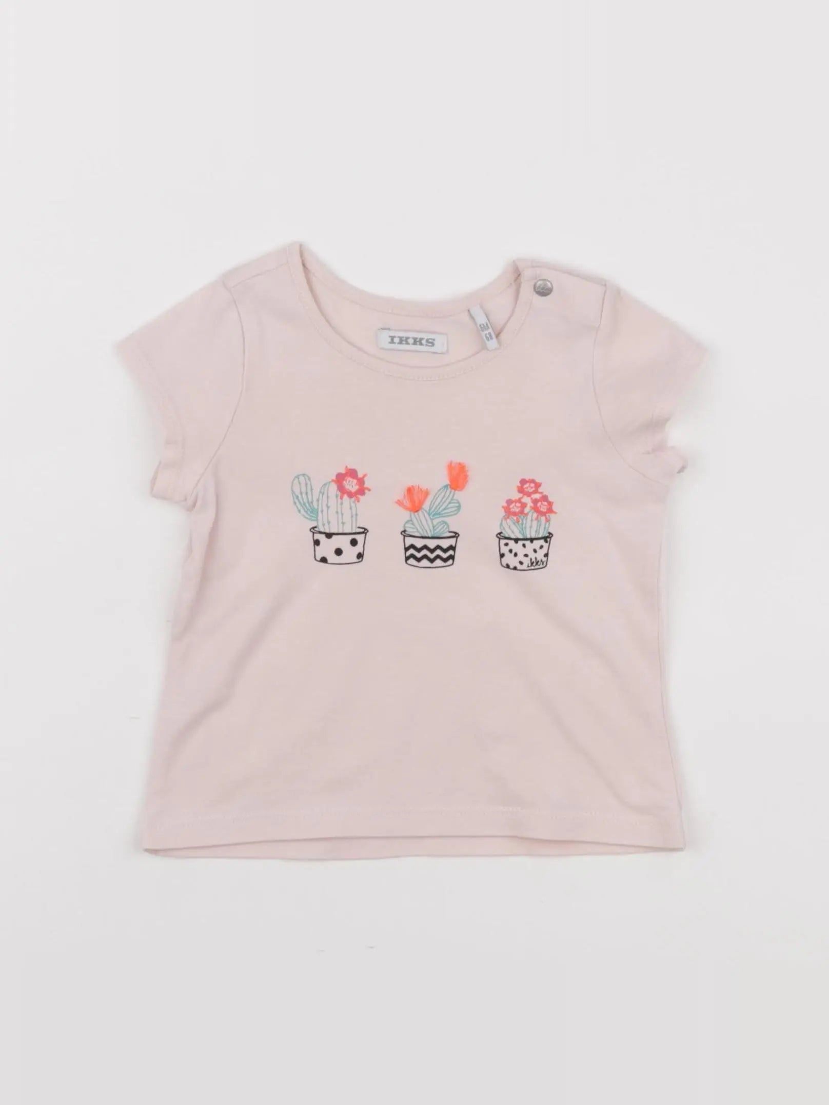 IKKS - tee-shirt rose - 6 mois