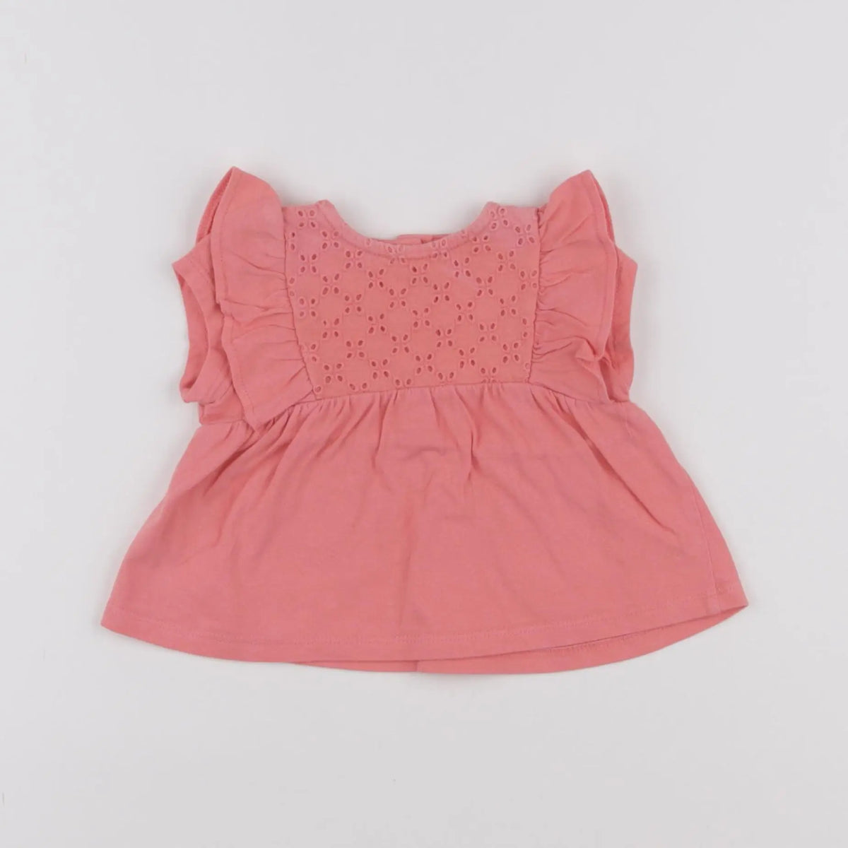 Vertbaudet - tee-shirt rose - 6 mois