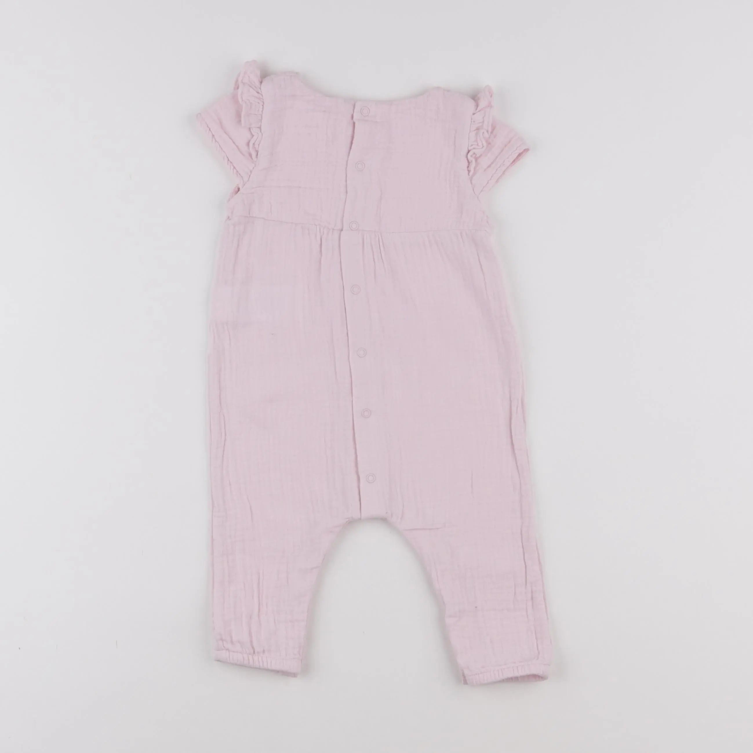 Vertbaudet - combinaison rose - 6 mois