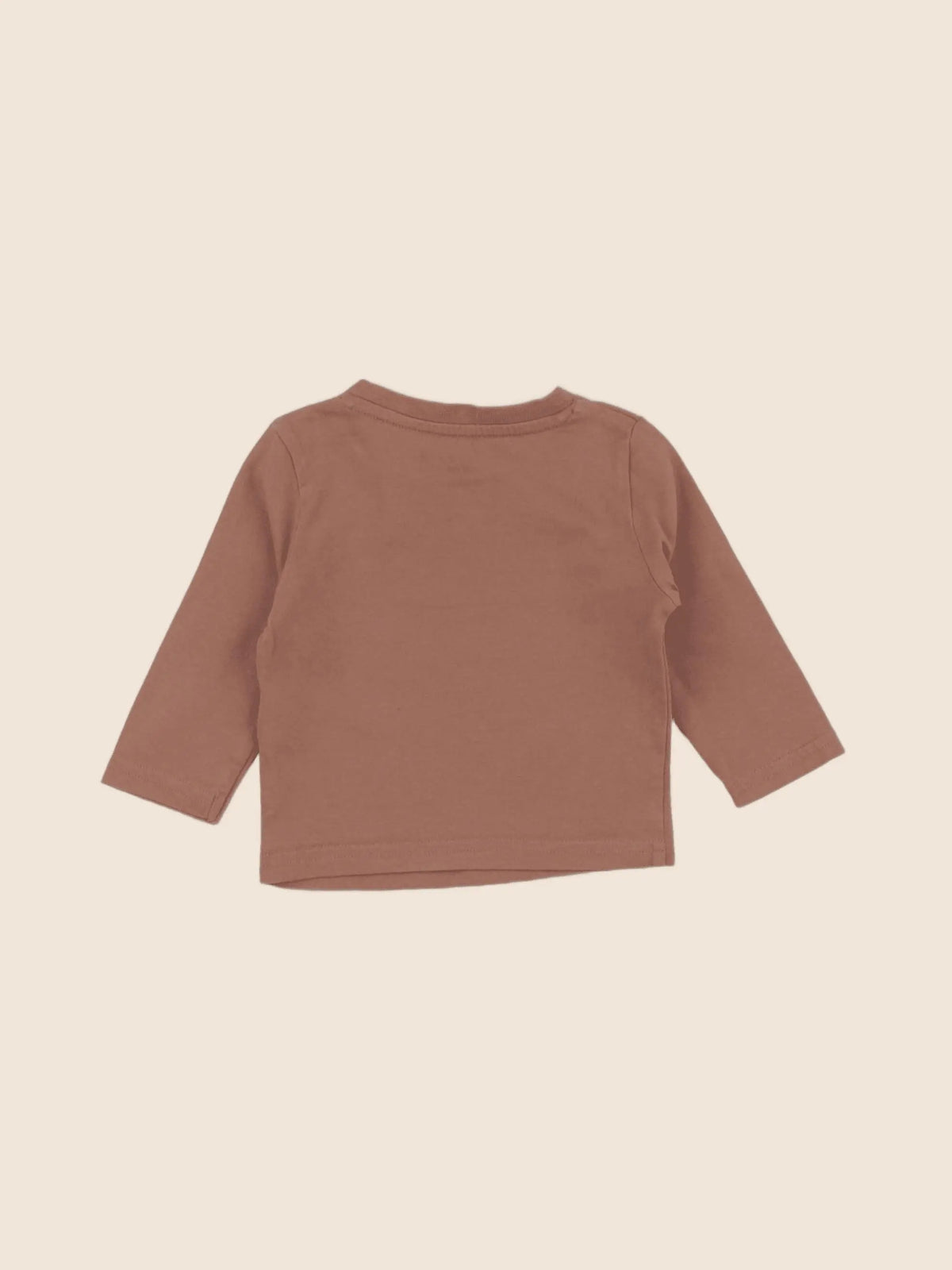 Vertbaudet - tee-shirt marron - 3 mois