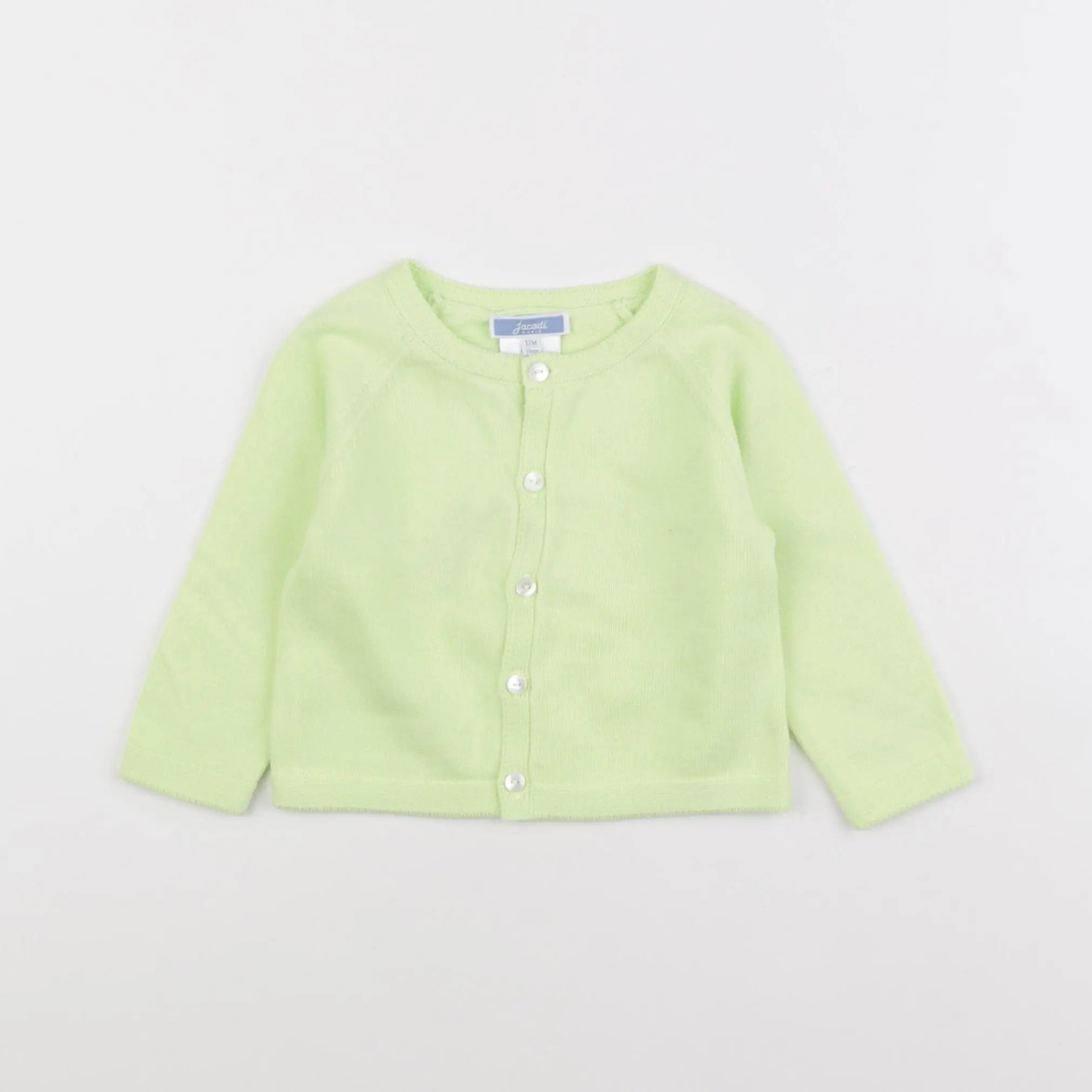 Jacadi - gilet vert - 12 mois