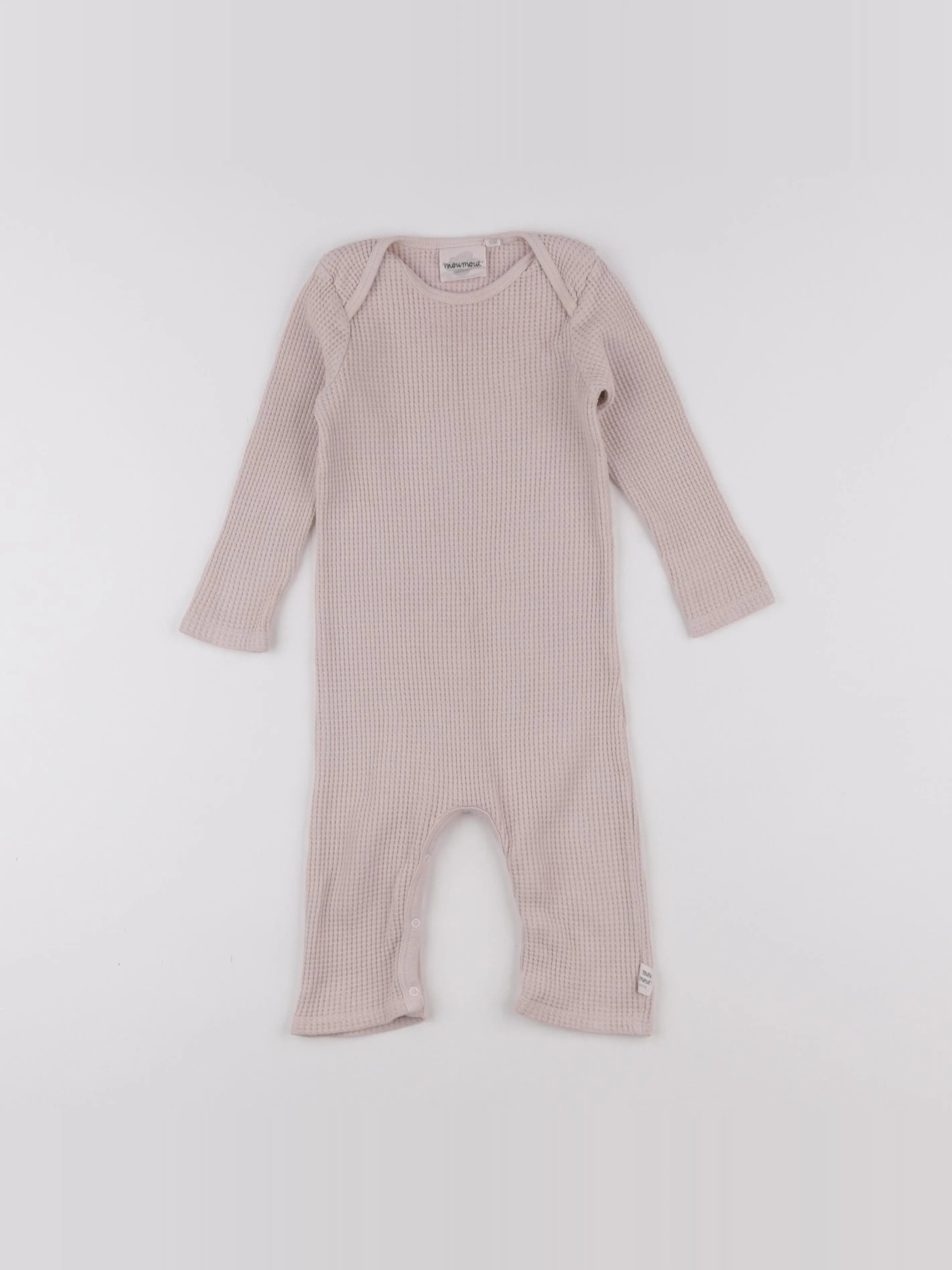 Moumout' - combinaison coton rose - 6 mois