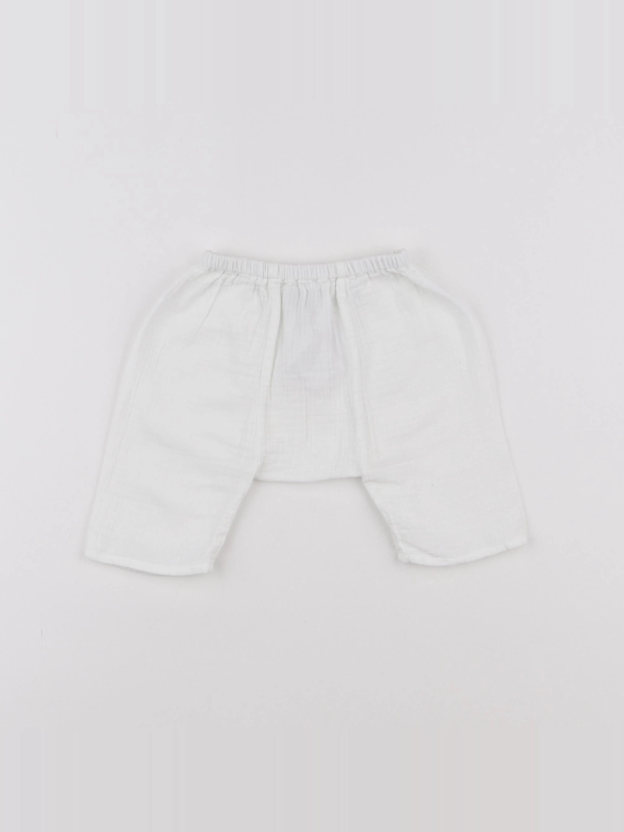 Bonton - sarouel blanc - 3 mois