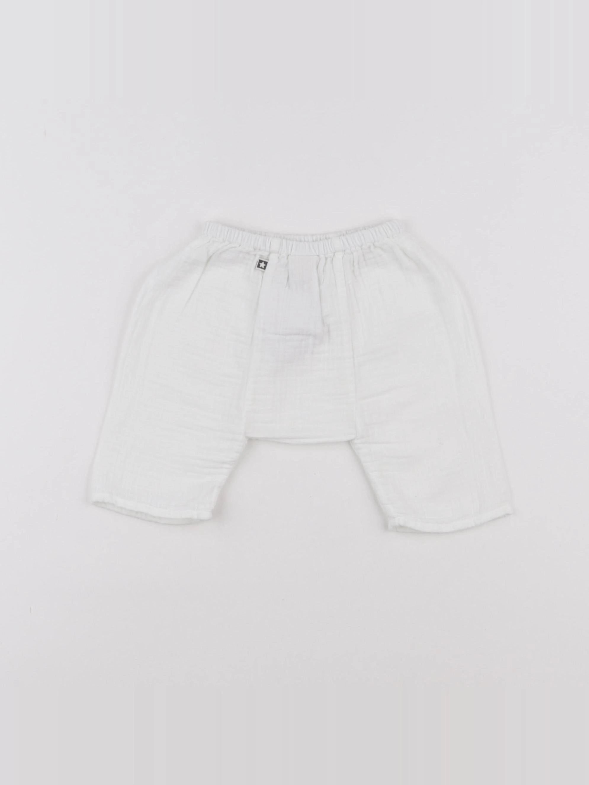 Bonton - sarouel blanc - 3 mois