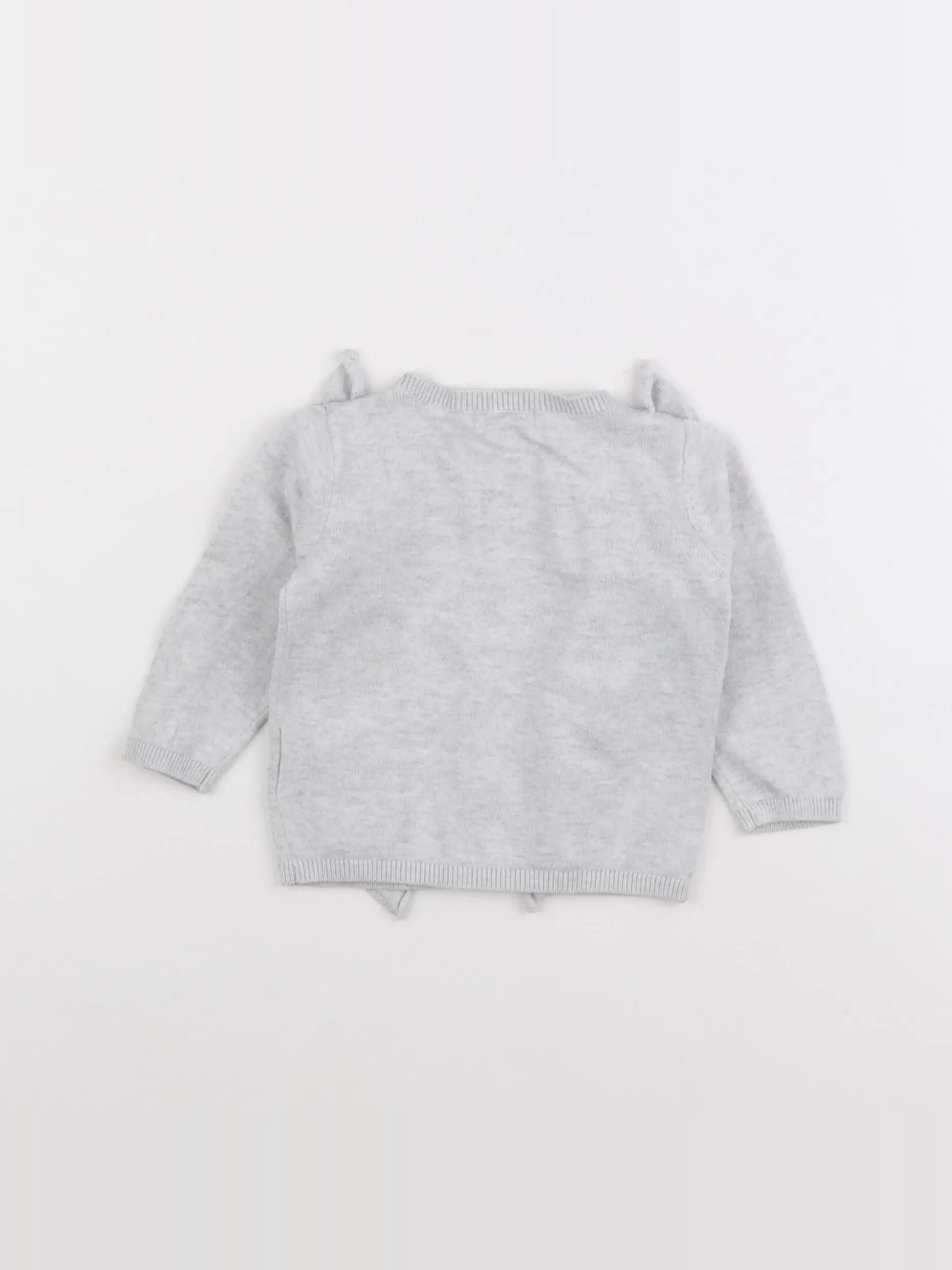 Vertbaudet - gilet gris - 6 mois