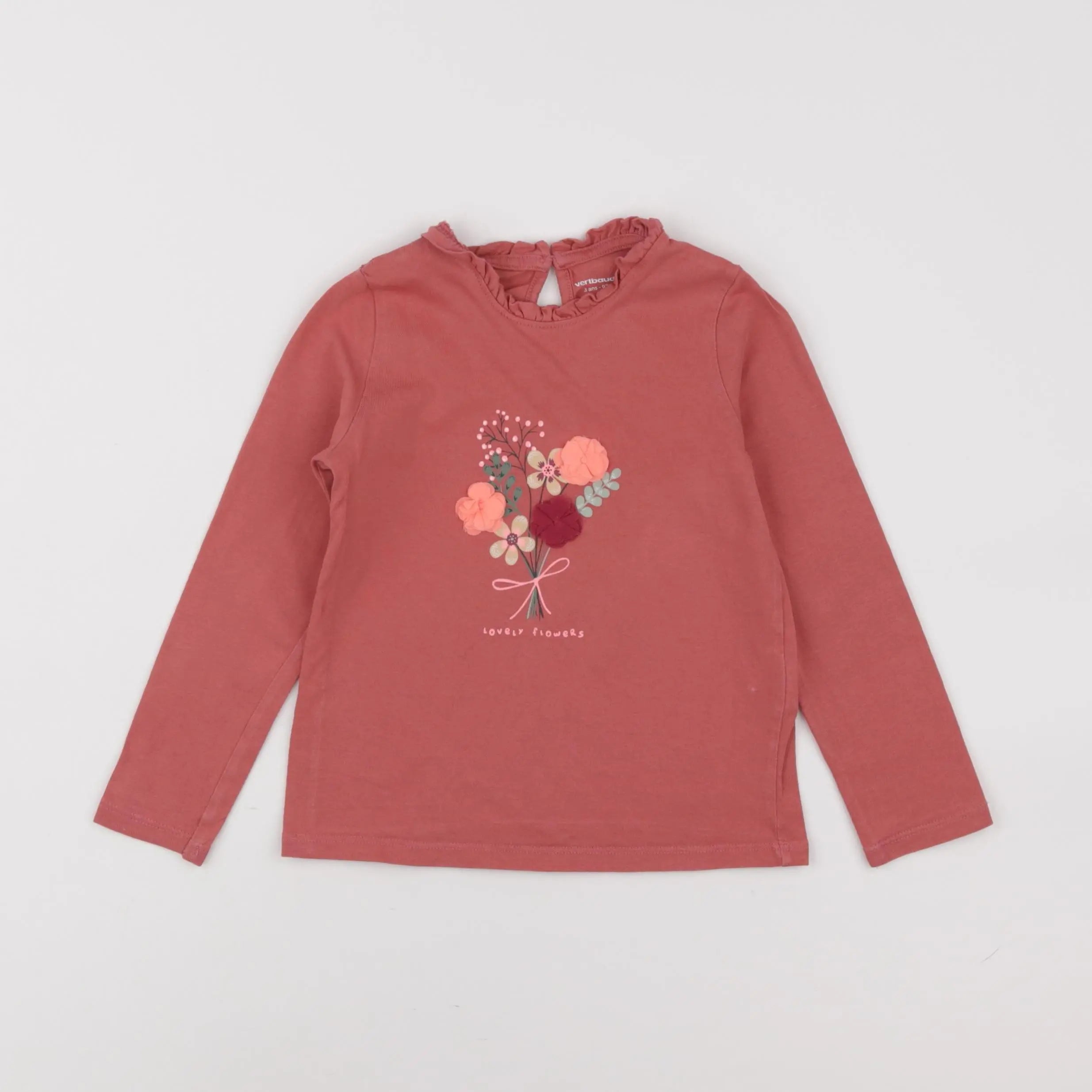 Vertbaudet - tee-shirt rose - 3 ans