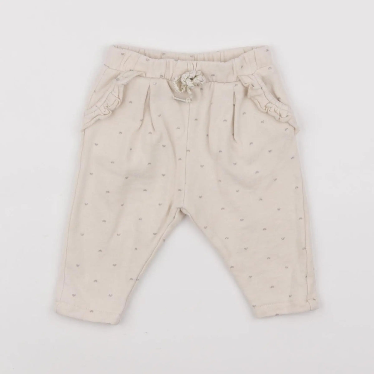 Vertbaudet - pantalon beige - 6 mois