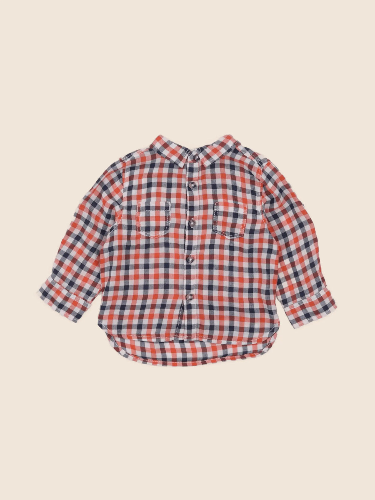 Tape à l'oeil - chemise bleu, orange - 12 mois