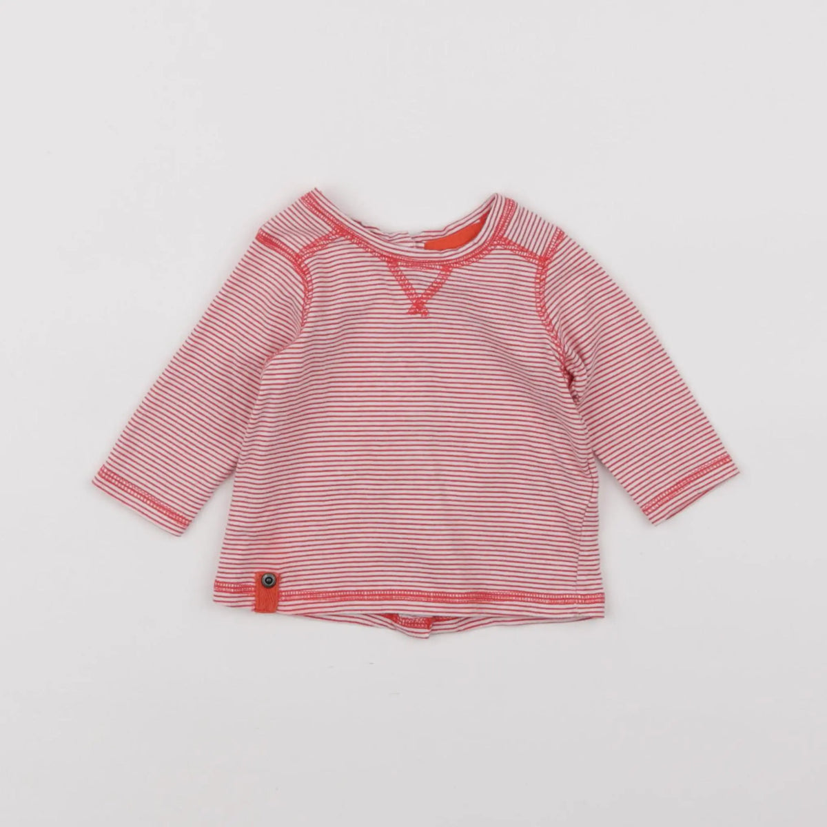 Vertbaudet - tee-shirt rouge - 3 mois