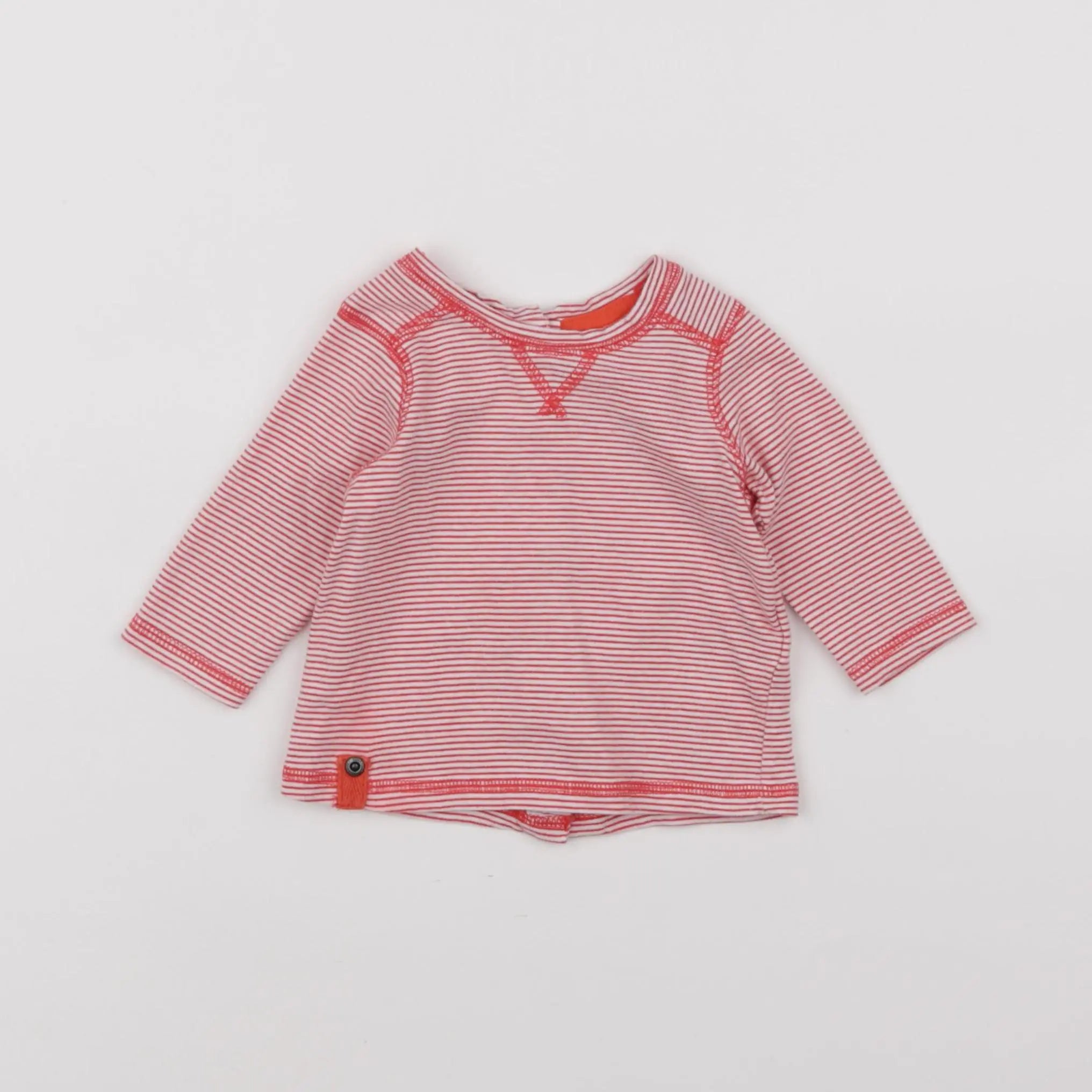 Vertbaudet - tee-shirt rouge - 3 mois